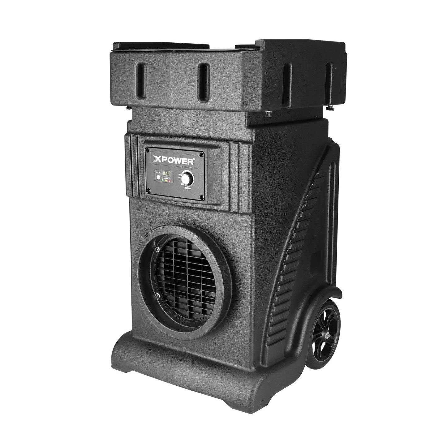 XPOWER AP-1500D AP-1500U MEGA Sistema de purificación de aire de filtración HEPA comercial, industrial, resistente, máquina de aire negativo, depurador de aire con velocidad variable y control de volumen para espacios grandes | Opción de luces dobles UV-C