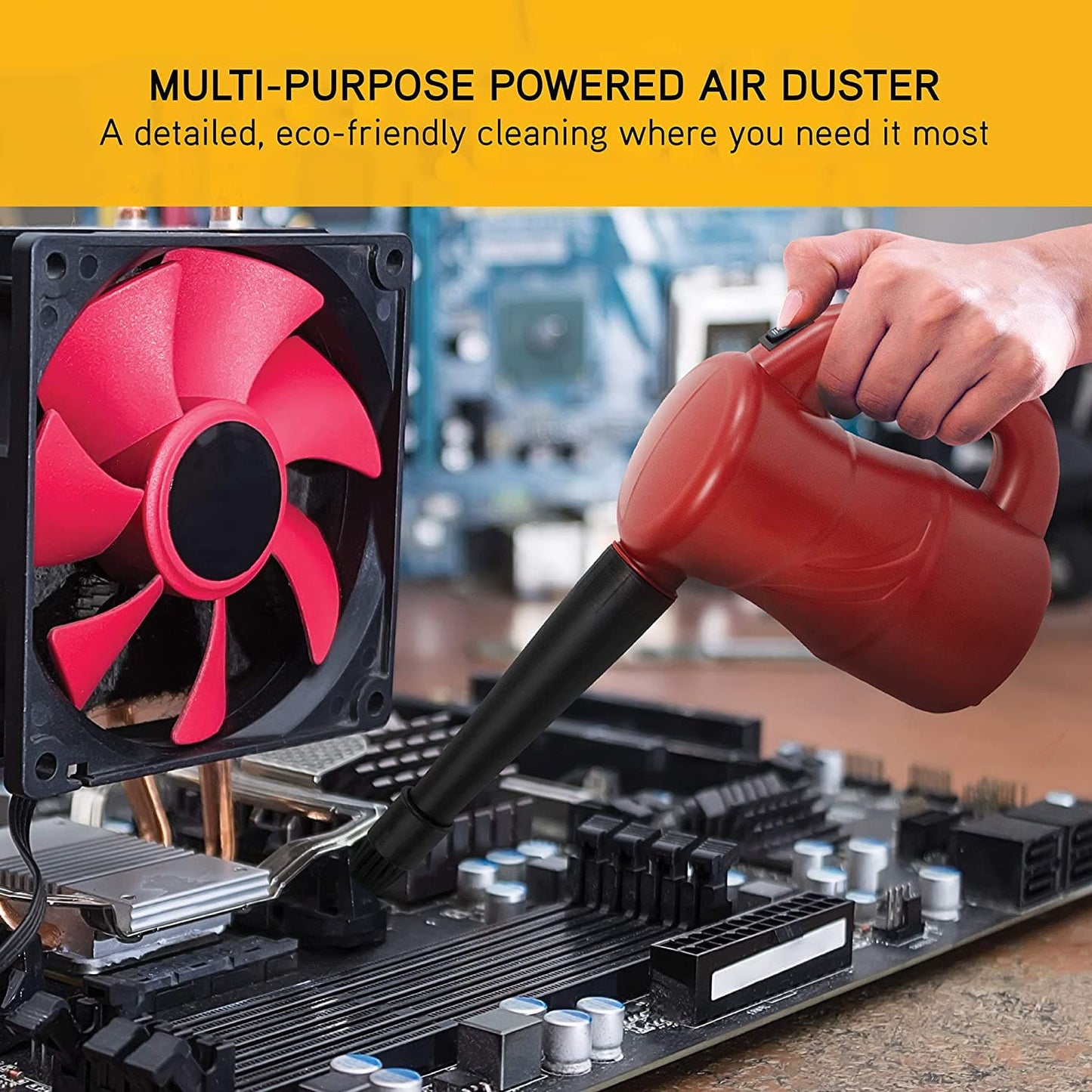 XPOWER A-2S Cyber​​ Duster 多用途动力空气除尘器、罐装空气替代品、鼓风机、干燥机和气泵