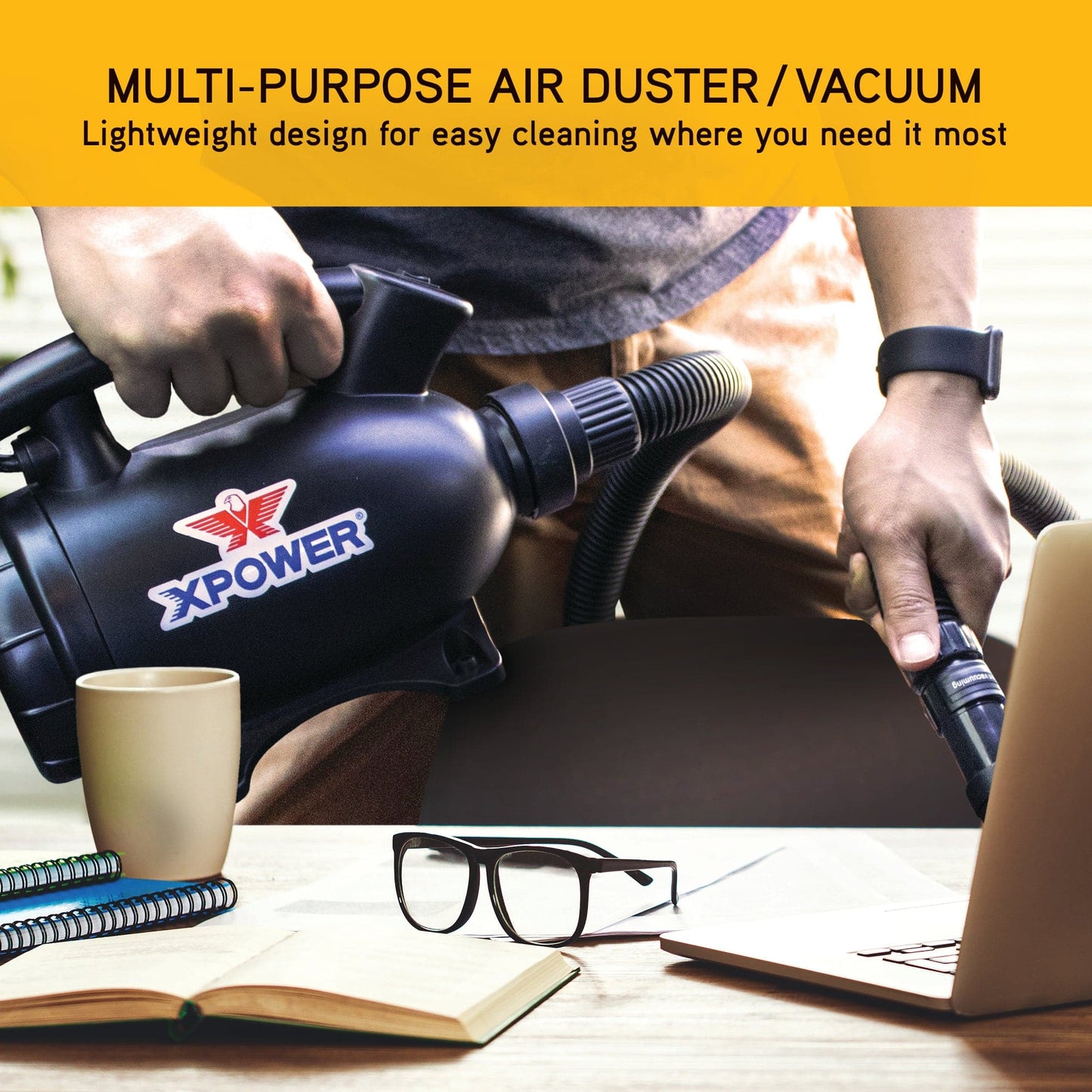 XPOWER A-5 Multi-Use Powered Air Duster, Dryer, Pump, Blower