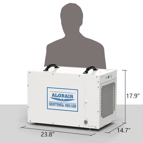 Deshumidificador AlorAir Sentinel HDi120 - 120 PPD | 290 pies cúbicos por minuto | 8700 pies³