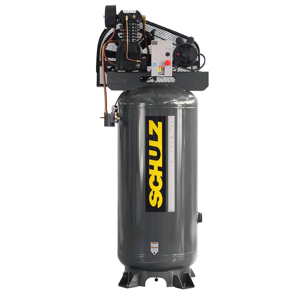 Schulz of America 7580VL30X-3 175 PSI @ 30 CFM 208-230V Two Stage Heavy Duty L Series Basic Vertical Air Compressor