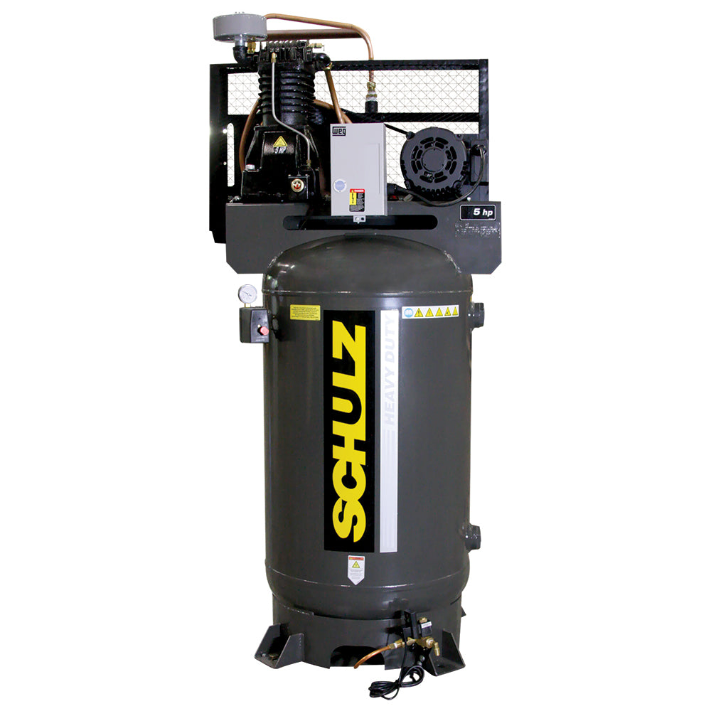 Schulz of America 175 PSI @ 20 CFM 208-230V Two Stage Heavy Duty L Series Basic Vertical Air Compressor