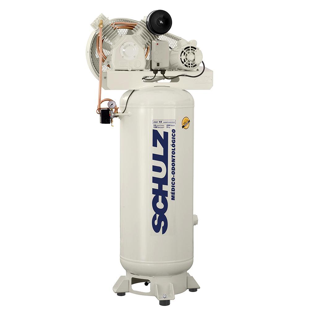 SCHULZ  360VV15-1 120 PSI Two-Stage Oil-Less Vertical Air Compressor