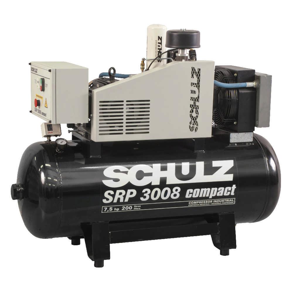 Schulz of America SRP-3008 COMPACT-3 125 PSI @ 25 CFM  460V Compact Series Rotary Screw Air Compressor