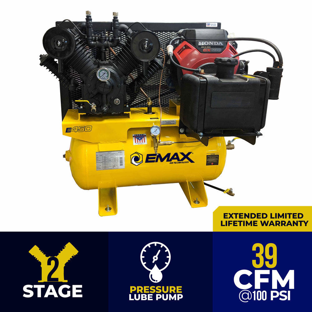 EMAX E450 Series - 10 HP Air Compressor with 58 CFM Air Dryer, 1 Phase,  Silent Air System-ESP10V080V1PK - Emax Compressor