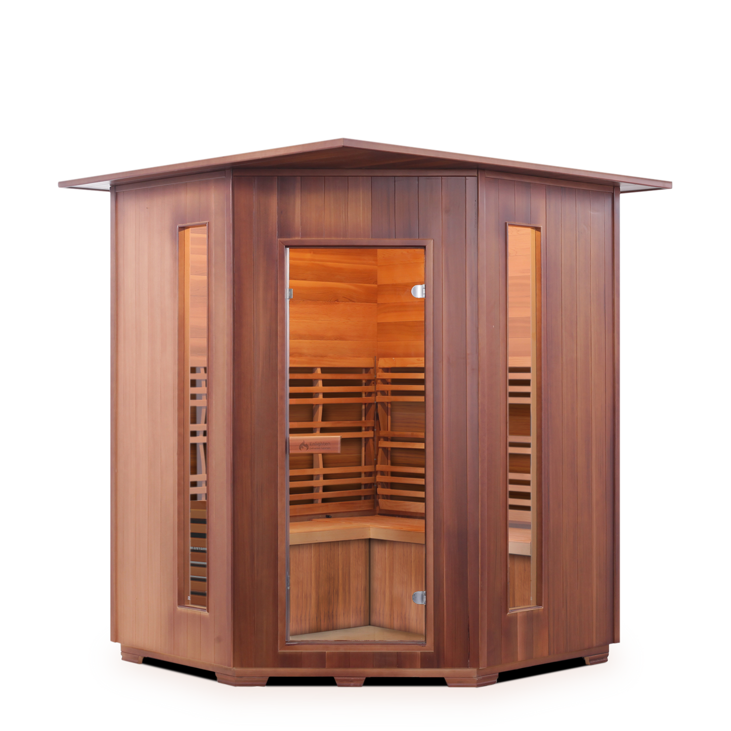 Enlighten MOONLIGHT/SUNRISE 4 Person Corner Dry Traditional Sauna