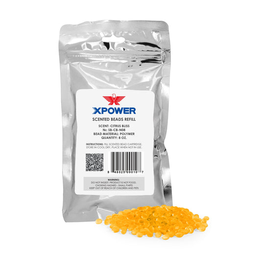 XPOWER Scented Air Mover SB-CB-N08 Citrus Bliss Scented Beads 8 oz. Refill Pack
