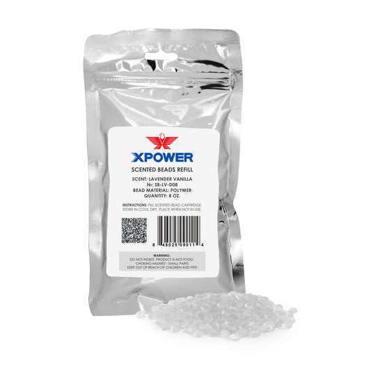 XPOWER Scented Air Mover SB-LV-D08 Lavender Vanilla Scented Beads 8 oz. Refill Pack