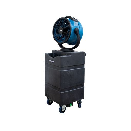 XPOWER 115 Watts, 1700 CFM, 1.0 Amps, 3-Speed Sealed Motor Misting Fan & Air Circulator with Tilt & Oscillating Features (PP) | FM-88W FM-88WK FM-88WK2