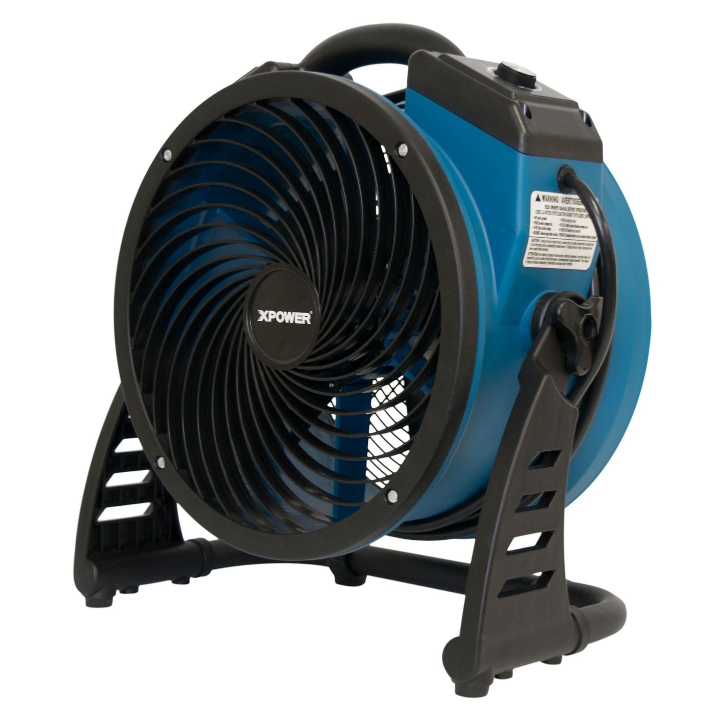 XPOWER P-26AR 1300 CFM 4 Speed Industrial Axial Air Mover, Blower, Fan with Built-in Power Outlets
