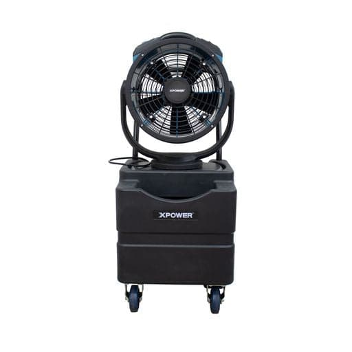 XPOWER 115 Watts, 1700 CFM, 1.0 Amps, 3-Speed Sealed Motor Misting Fan & Air Circulator with Tilt & Oscillating Features (PP) | FM-88W FM-88WK FM-88WK2