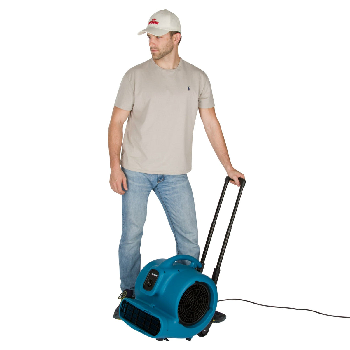 XPOWER P-830 1 HP 3600 CFM 3 Speed Air Mover Carpet Dryer Floor Fan