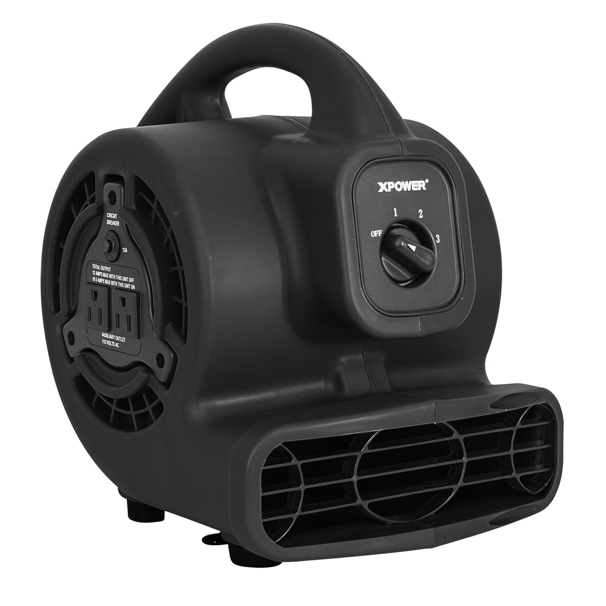 Floor Blower, 1/2 HP, 2600 CFM Air Mover for Drying and Cooling