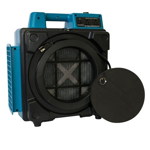 XPOWER X-2480A 商用 3 级过滤 HEPA 净化器系统、负压空气机、机载空气净化器、带内置电源插座的迷你空气洗涤器