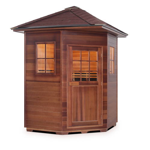 Enlighten MOONLIGHT/SUNRISE 4 Person Corner Dry Traditional Sauna