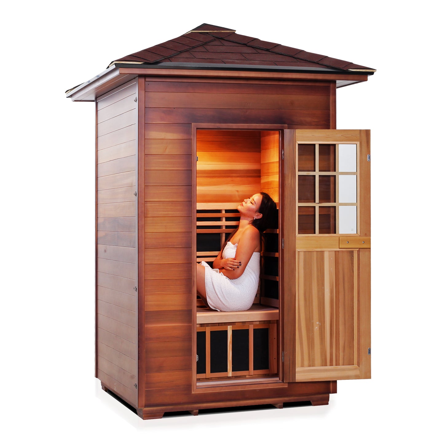 Enlighten SIERRA/RUSTIC 2 Person Full Spectrum Infrared Sauna